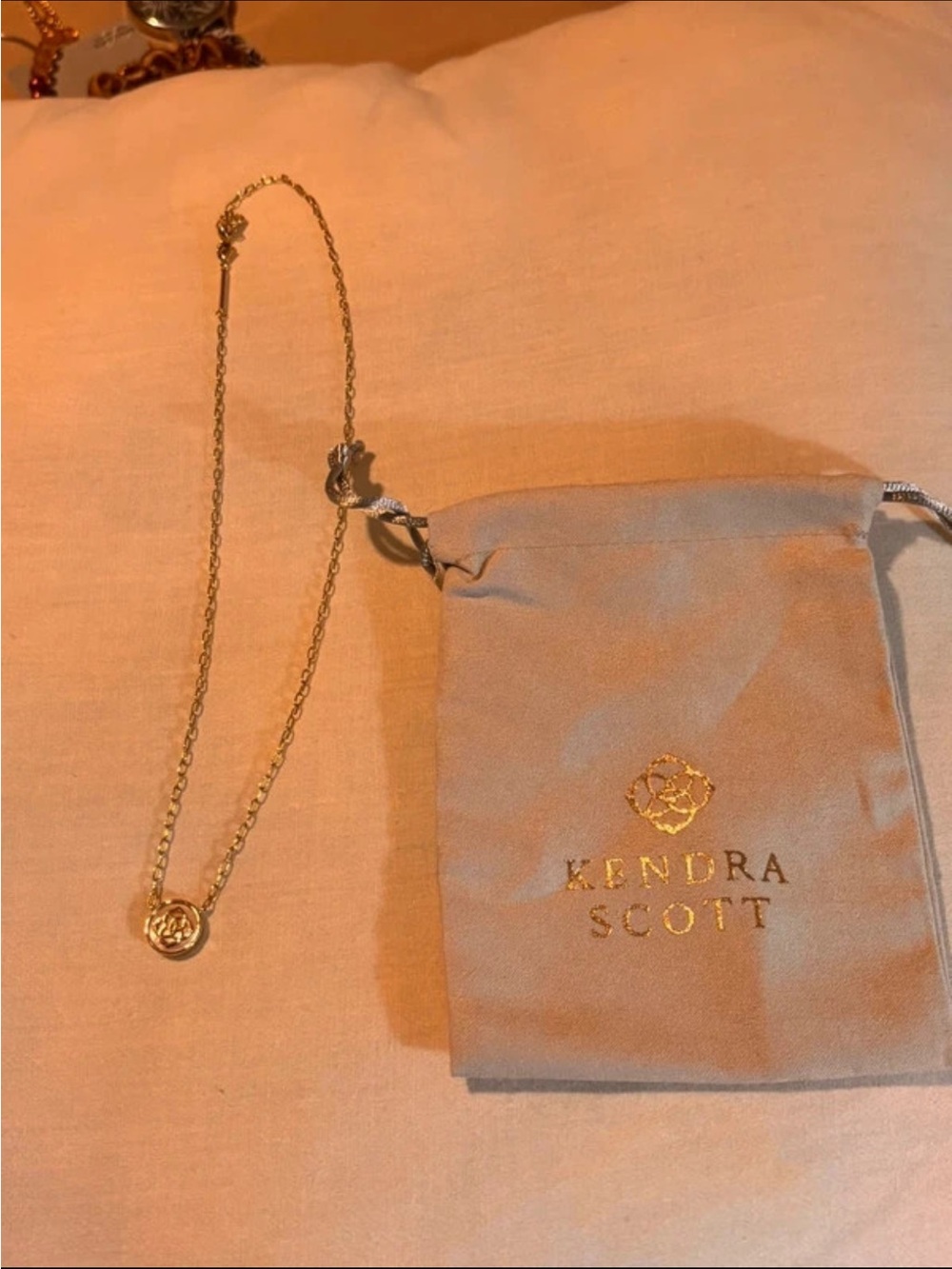 Kendra Scott Gold Disc Pendant Necklace